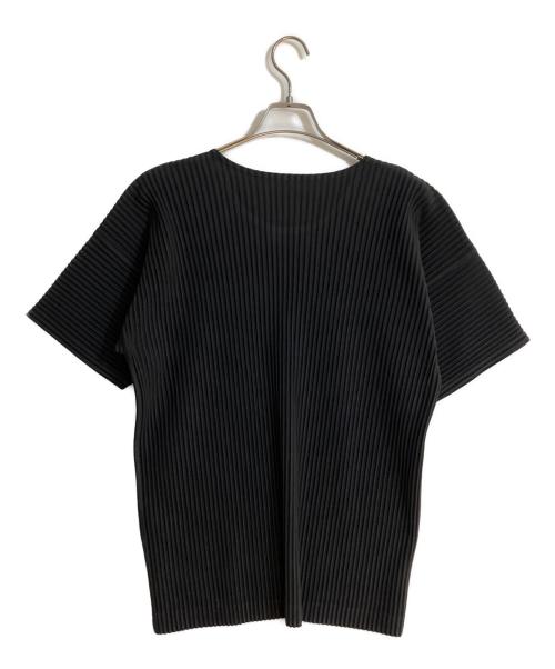 HOMME PLISSE ISSEY MIYAKE（オム プリッセ イッセイ ミヤケ）HOMME PLISSE ISSEY MIYAKE (オム プリッセ イッセイ ミヤケ) BASICT/ベーシック　シャツ ブラック サイズ:4の古着・服飾アイテム