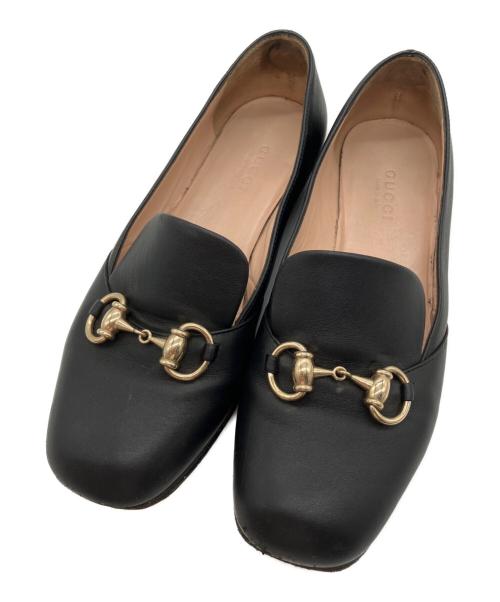 GUCCI（グッチ）GUCCI (グッチ) ホースビットレザーパンプス ブラック サイズ:34 1/2の古着・服飾アイテム
