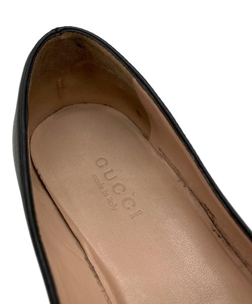 GUCCI（グッチ）GUCCI (グッチ) ホースビットレザーパンプス ブラック サイズ:34 1/2の古着・服飾アイテム
