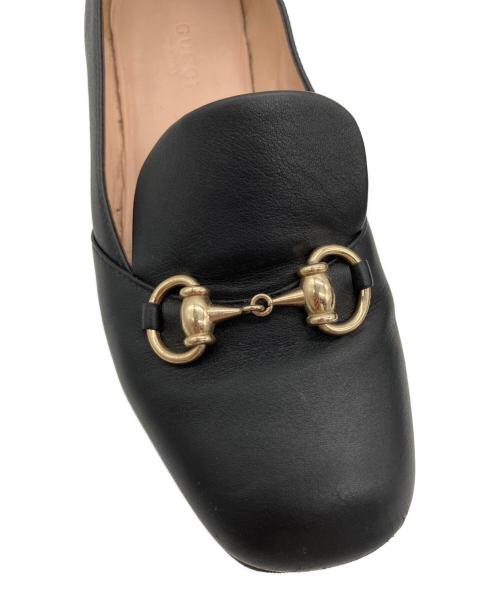 GUCCI（グッチ）GUCCI (グッチ) ホースビットレザーパンプス ブラック サイズ:34 1/2の古着・服飾アイテム