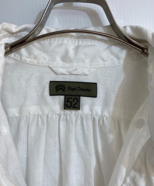 NIGEL CABOURN（ナイジェルケーボン）NIGEL CABOURN (ナイジェルケーボン) BRITISH OFFICERS SHIRT/ブリティッシュ オフィサーズ シャツ ホワイト サイズ:52の古着・服飾アイテム