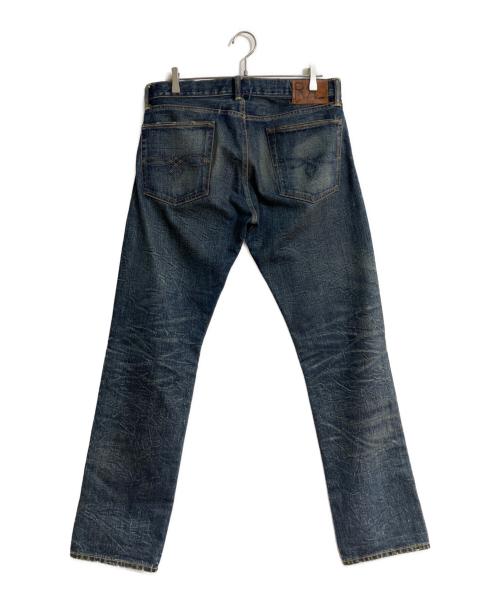 RRL（ダブルアールエル）RRL (ダブルアールエル) LOW STRAIGHT セルビッチデニムパンツ ブルー サイズ:W34×L32の古着・服飾アイテム