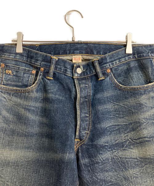 RRL（ダブルアールエル）RRL (ダブルアールエル) LOW STRAIGHT セルビッチデニムパンツ ブルー サイズ:W34×L32の古着・服飾アイテム