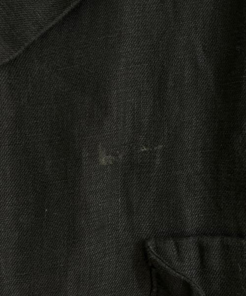 NIGEL CABOURN（ナイジェルケーボン）NIGEL CABOURN (ナイジェルケーボン) OPEN COLLAR SHIRT LINEN TWILL ネイビー サイズ:50の古着・服飾アイテム
