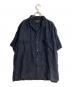 NIGEL CABOURN（ナイジェルケーボン）の古着「OPEN COLLAR SHIRT LINEN TWILL」｜ネイビー