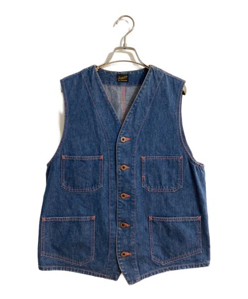 TENDERLOIN（テンダーロイン）TENDERLOIN (テンダーロイン) K-SEVEN期 T-ENGINEER VEST ネイビー サイズ:Ｌの古着・服飾アイテム