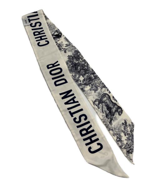 Christian Dior（クリスチャン ディオール）Christian Dior (クリスチャン ディオール) ミッツァ スカーフ ホワイトの古着・服飾アイテム