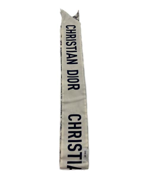 Christian Dior（クリスチャン ディオール）Christian Dior (クリスチャン ディオール) ミッツァ スカーフ ホワイトの古着・服飾アイテム