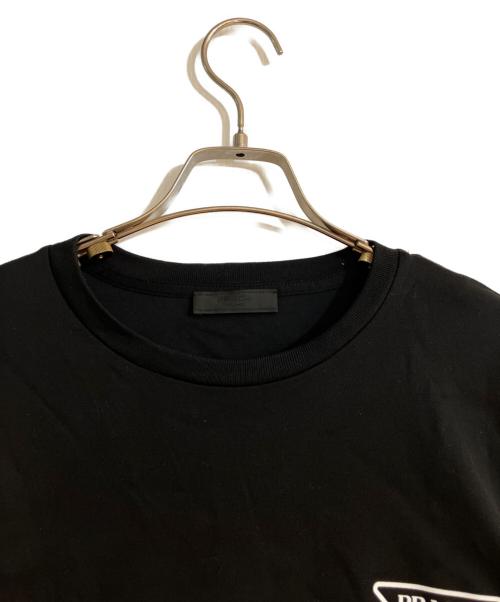 PRADA（プラダ）PRADA (プラダ) トライアングルロゴ プリントTシャツ ブラック サイズ:XLの古着・服飾アイテム