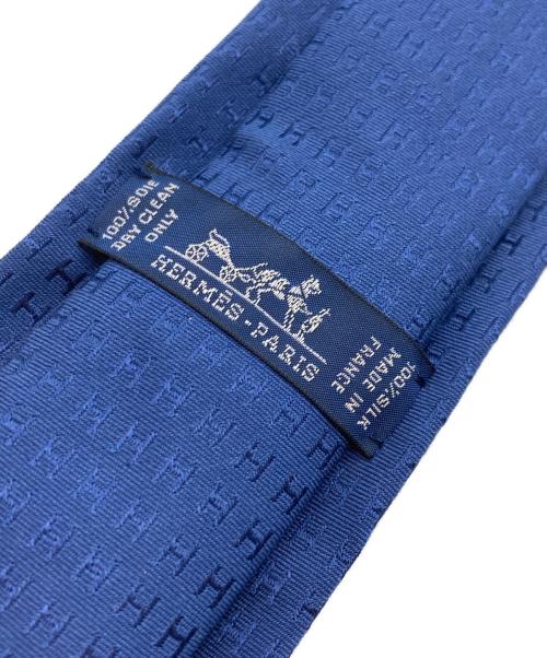 HERMES（エルメス）HERMES (エルメス) ファソネＨネクタイ ネイビー サイズ:不明の古着・服飾アイテム