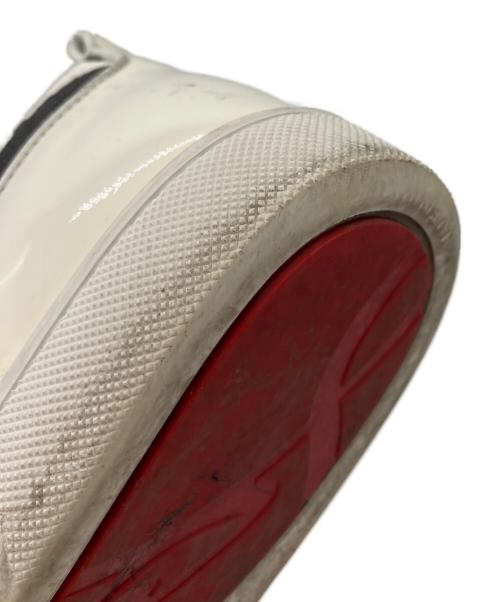 Christian Louboutin（クリスチャン・ルブタン）Christian Louboutin (クリスチャン・ルブタン) コーティングキャンバス×パテントコンビローカットスニーカー グリーン サイズ:26.5の古着・服飾アイテム