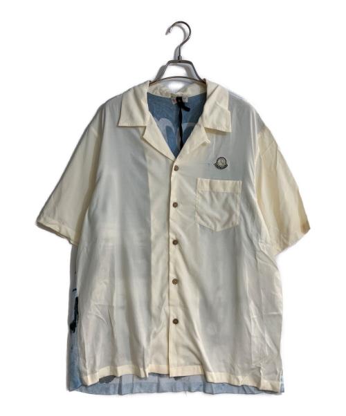 MONCLER（モンクレール）MONCLER (モンクレール) Mercedes Benz (メルセデスベンツ) NIGO (二ゴー) ショートスリーブビスコースシャツ ベージュ サイズ:48の古着・服飾アイテム