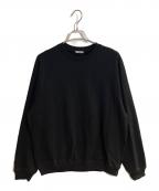 AURALEEオーラリー）の古着「SMOOTH SOFT SWEAT P/O」｜ブラック