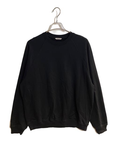 AURALEE（オーラリー）AURALEE (オーラリー) SMOOTH SOFT SWEAT P/O ブラック サイズ:4の古着・服飾アイテム