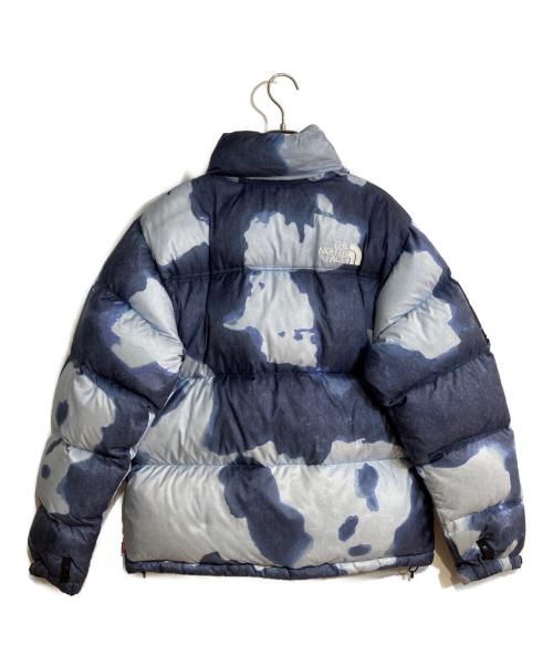 THE NORTH FACE（ザ ノース フェイス）THE NORTH FACE (ザ ノース フェイス) Supreme (シュプリーム) 21AW Bleached Denim Print Nuptse Jacket ブルー サイズ:Mの古着・服飾アイテム