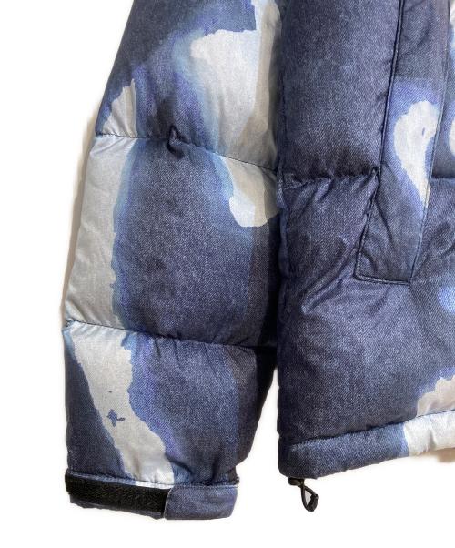 THE NORTH FACE（ザ ノース フェイス）THE NORTH FACE (ザ ノース フェイス) Supreme (シュプリーム) 21AW Bleached Denim Print Nuptse Jacket ブルー サイズ:Mの古着・服飾アイテム