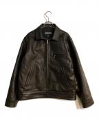NEIGHBORHOODネイバーフッド）の古着「26SS LEATHER SPORTS JACKET」｜ブラック