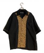 WACKO MARIAワコマリア）の古着「25SS SWITCHING SHIRT S/S スウィッチングシャツ」｜ブラック