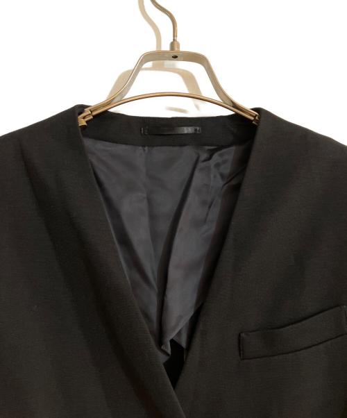 PAUL SMITH（ポールスミス）Paul Smith (ポールスミス) ウィメンズ ジャージー ノーカラージャケット ブラック サイズ:42の古着・服飾アイテム