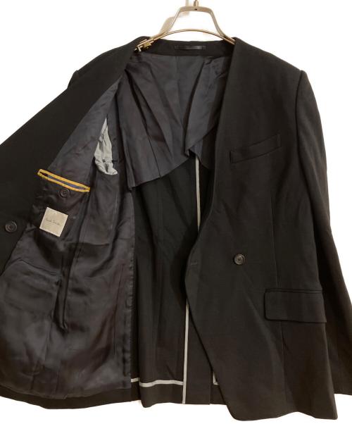 PAUL SMITH（ポールスミス）Paul Smith (ポールスミス) ウィメンズ ジャージー ノーカラージャケット ブラック サイズ:42の古着・服飾アイテム