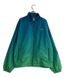 LACOSTE（ラコステ）の古着「バックプリントモノグラムトラックジャケット」｜グリーン