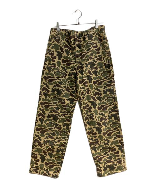 stussy（ステューシー）stussy (ステューシー) Camo Canvas Work Pant カーキ サイズ:W30の古着・服飾アイテム