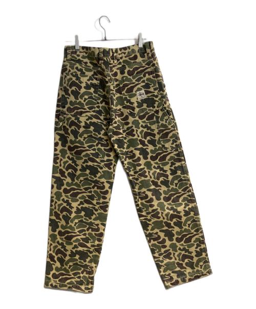stussy（ステューシー）stussy (ステューシー) Camo Canvas Work Pant カーキ サイズ:W30の古着・服飾アイテム