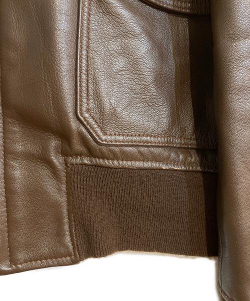 AVIREX（アヴィレックス）AVIREX (アヴィレックス) G-1 山羊革 フライトジャケット ブラウン サイズ:40の古着・服飾アイテム