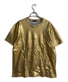 COMME des GARCONS HOMME PLUS（コムデギャルソンオムプリュス）の古着「ラメ加工半袖Tシャツ」｜ゴールド