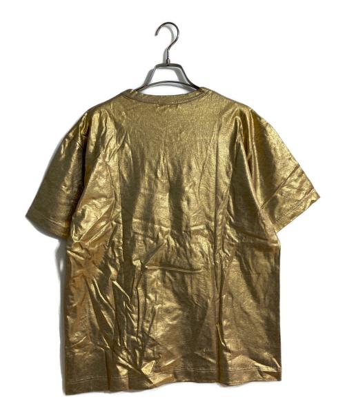 COMME des GARCONS HOMME PLUS（コムデギャルソンオムプリュス）COMME des GARCONS HOMME PLUS (コムデギャルソンオムプリュス) ラメ加工半袖Tシャツ ゴールド サイズ:Ｌの古着・服飾アイテム