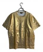 COMME des GARCONS HOMME PLUSコムデギャルソンオムプリュス）の古着「ラメ加工半袖Tシャツ」｜ゴールド