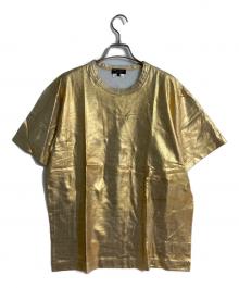 COMME des GARCONS HOMME PLUS（コムデギャルソンオムプリュス）の古着「ラメ加工半袖Tシャツ」｜ゴールド