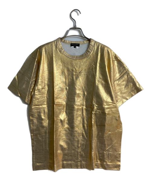COMME des GARCONS HOMME PLUS（コムデギャルソンオムプリュス）COMME des GARCONS HOMME PLUS (コムデギャルソンオムプリュス) ラメ加工半袖Tシャツ ゴールド サイズ:Ｌの古着・服飾アイテム