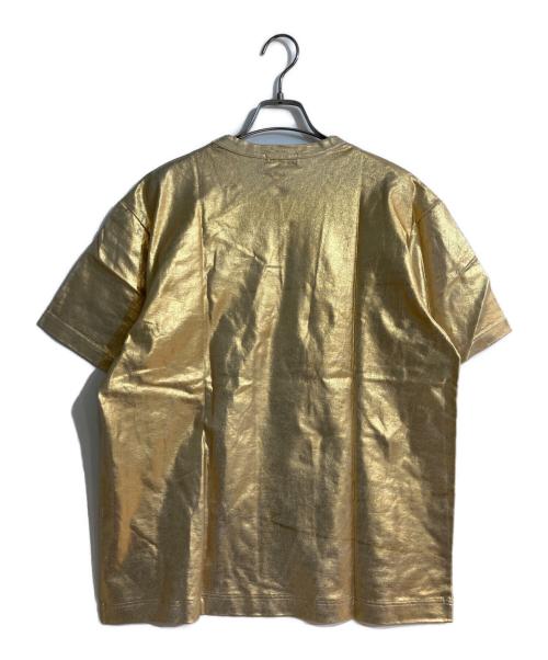 COMME des GARCONS HOMME PLUS（コムデギャルソンオムプリュス）COMME des GARCONS HOMME PLUS (コムデギャルソンオムプリュス) ラメ加工半袖Tシャツ ゴールド サイズ:Ｌの古着・服飾アイテム