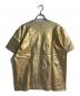 COMME des GARCONS HOMME PLUS (コムデギャルソンオムプリュス) ラメ加工半袖Tシャツ ゴールド サイズ:Ｌ：7000円