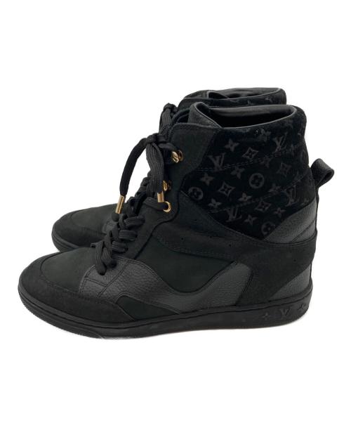 LOUIS VUITTON（ルイ ヴィトン）LOUIS VUITTON (ルイ ヴィトン) クリフトップラインインヒールスニーカー ブラック サイズ:36.5の古着・服飾アイテム