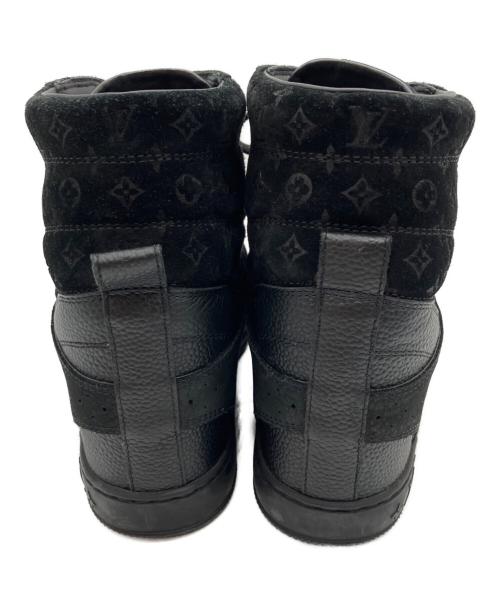 LOUIS VUITTON（ルイ ヴィトン）LOUIS VUITTON (ルイ ヴィトン) クリフトップラインインヒールスニーカー ブラック サイズ:36.5の古着・服飾アイテム