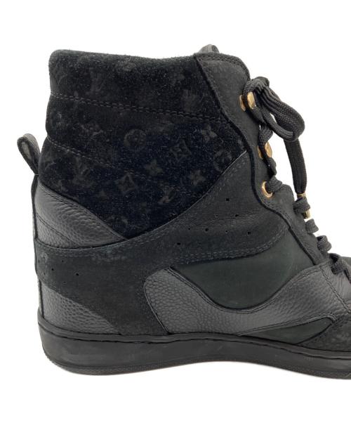 LOUIS VUITTON（ルイ ヴィトン）LOUIS VUITTON (ルイ ヴィトン) クリフトップラインインヒールスニーカー ブラック サイズ:36.5の古着・服飾アイテム