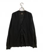 BATONERバトナ―）の古着「HEMP CARDIGAN/ヘンプ カーディガン」｜ブラック