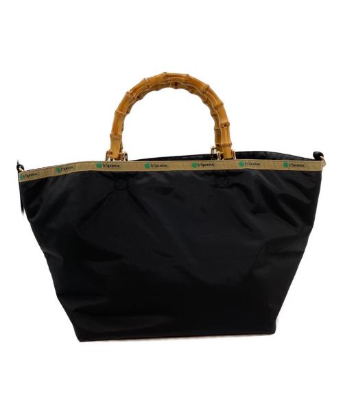 LeSportsac（レスポートサック）LeSportsac (レスポートサック) MEDIUM BAMBOO TOTE 2 ブラックインク ブラックの古着・服飾アイテム