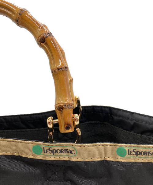LeSportsac（レスポートサック）LeSportsac (レスポートサック) MEDIUM BAMBOO TOTE 2 ブラックインク ブラックの古着・服飾アイテム