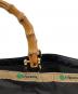 中古・古着 LeSportsac (レスポートサック) MEDIUM BAMBOO TOTE 2 ブラックインク ブラック：13000円