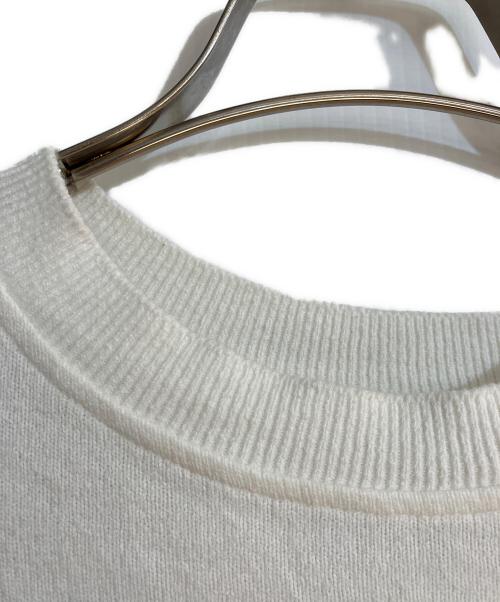 Yonetomi（ヨネトミ）YONETOMI (ヨネトミ) LIGHT WAVE COTTON KNIT TEE ホワイト サイズ:4の古着・服飾アイテム