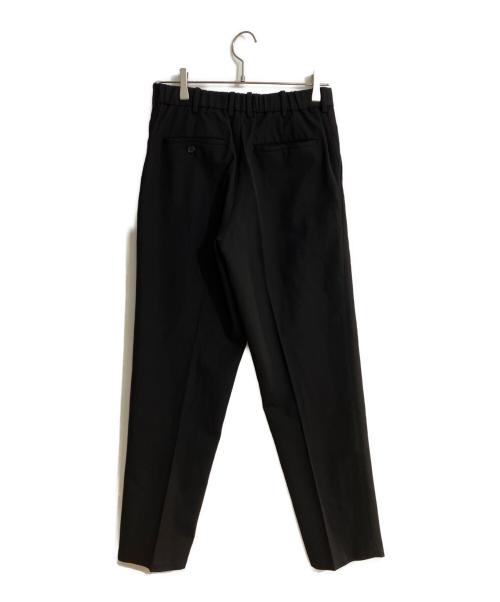 MARKAWARE（マーカウェア）MARKAWARE (マーカウェア) FRONT PLEATS PEGTOP ORGANIC WOOL SURVIVAL CLOTH ブラック サイズ:Ｌの古着・服飾アイテム