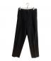 MARKAWARE（マーカウェア）の古着「FRONT PLEATS PEGTOP ORGANIC WOOL SURVIVAL CLOTH」｜ブラック