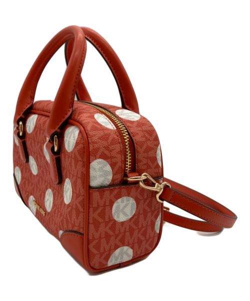 MICHAEL KORS（マイケルコース）MICHAEL KORS (マイケルコース) ポルカドット サッチェル エクストラスモール オレンジの古着・服飾アイテム