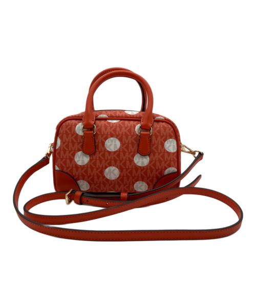 MICHAEL KORS（マイケルコース）MICHAEL KORS (マイケルコース) ポルカドット サッチェル エクストラスモール オレンジの古着・服飾アイテム