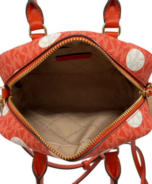 MICHAEL KORS（マイケルコース）MICHAEL KORS (マイケルコース) ポルカドット サッチェル エクストラスモール オレンジの古着・服飾アイテム