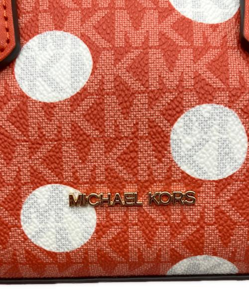 MICHAEL KORS（マイケルコース）MICHAEL KORS (マイケルコース) ポルカドット サッチェル エクストラスモール オレンジの古着・服飾アイテム