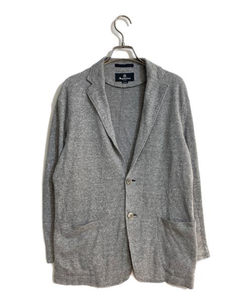 Aquascutum（アクアスキュータム）Aquascutum (アクアスキュータム) COTTON JERSY JACKET グレー サイズ:Mの古着・服飾アイテム